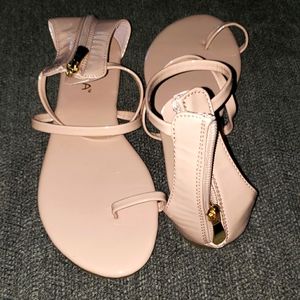 Sandals (MissLola), 7.5, beige